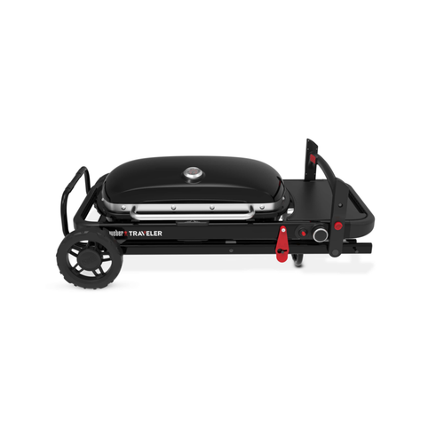 Visuel 2 du produit Barbecue gaz Traveler coloris noir en acier émaillé Weber -  94 x 49 x 66 cm
