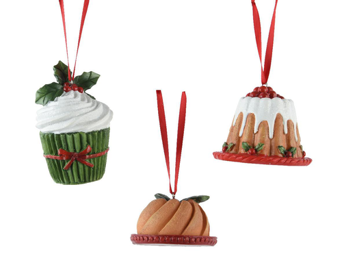 Visuel 1 du produit Gâteau en résine coloré à suspendre - 6,4 x 6 x 9,2 cm