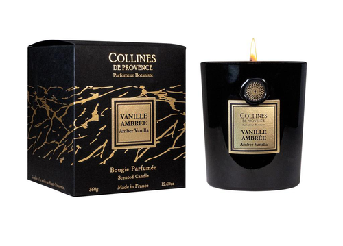 Visuel 2 du produit Bougie parfumée Collines de Provence collection Fleurs & Écorces senteur Vanille ambrée - 360 g