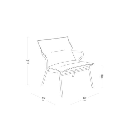Visuel 6 du produit Fauteuil 1 place Vence BeComfort coloris gris Lafuma - 68 x 69x 70 cm