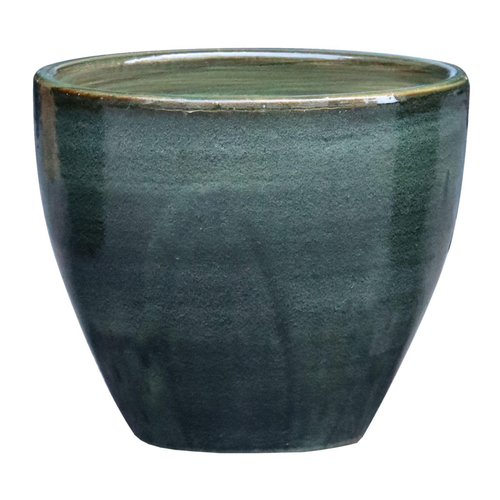 Visuel 1 du produit Cuvier en grès émaillé vert Amande Decolines Littoral - Ø 22 x H 21,5 cm