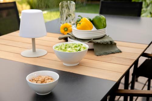 Visuel 4 du produit Table extensible en aluminium et céramique noir Sedum - 180/240 x 100 x 76 cm