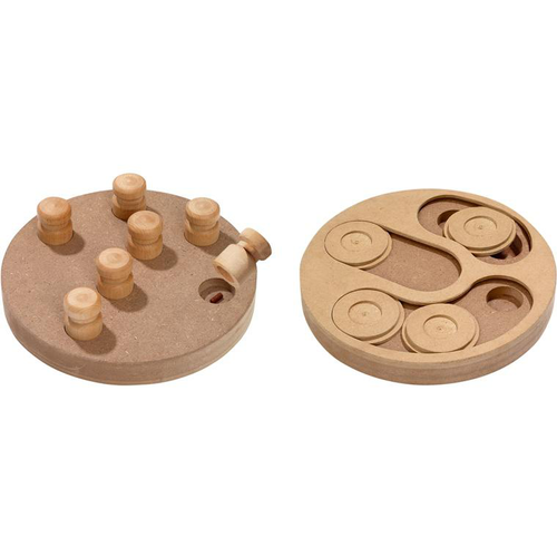 Visuel 1 du produit Jouet pour chien en bois Flamingo Doggy brain train recto verso - 25 cm