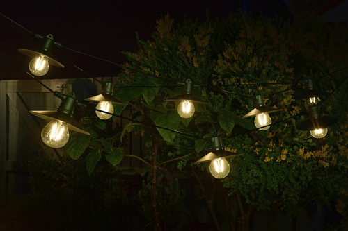 Visuel 3 du produit Guirlande solaire Vivo coloris noir effet blanc froid en plastique et verre Smartgarden - 5,6 m