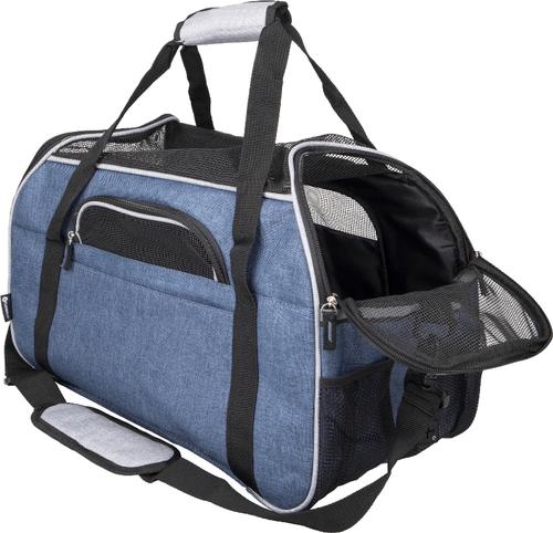 Visuel 4 du produit Sac de transport pour chien coloris bleu Flamingo Gisel - 48 x 25 x 33 cm