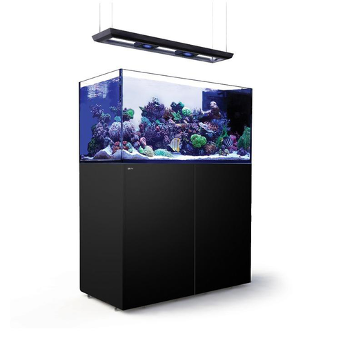 Visuel 1 du produit Aquarium eau de mer avec un meuble coloris noir Reefer™ Peninsula Deluxe P500 Red Sea - 125 x 60 x 160 cm