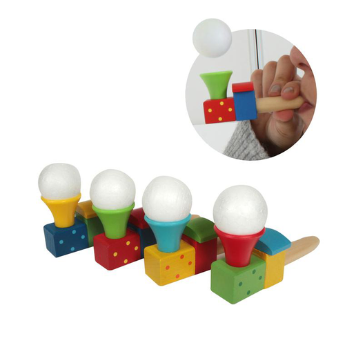 Visuel 1 du produit Pipe balle volante bois 10x7,5x3,5 cm à partir de 3 ans