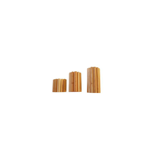 Visuel 1 du produit Bordure rouleau ½ rondin en bois de mélèze naturel FSC naturel huilé Robin Hood - 150 x 20 cm