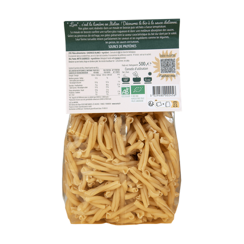 Visuel 2 du produit Caserecce blancs bio Luce - 500 g