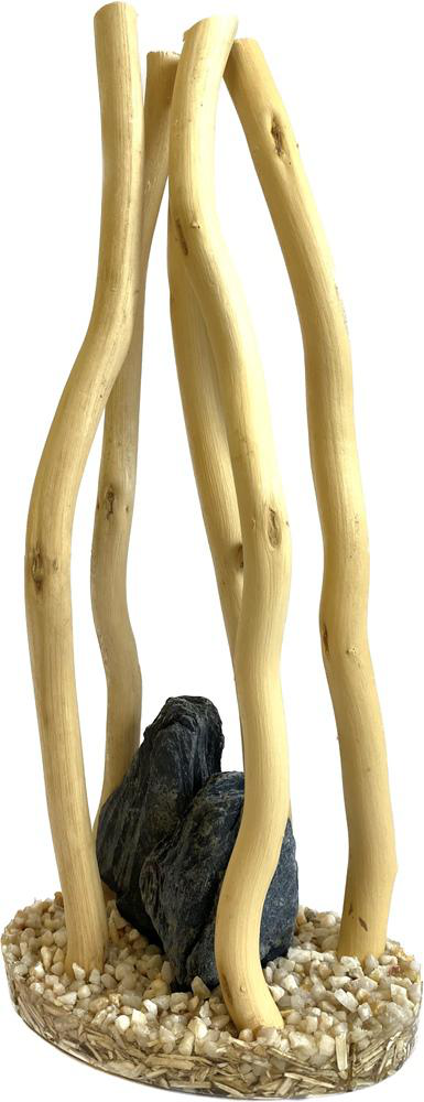 Visuel 1 du produit Décor pour aquarium coloris beige Tyrol nid avec des branches