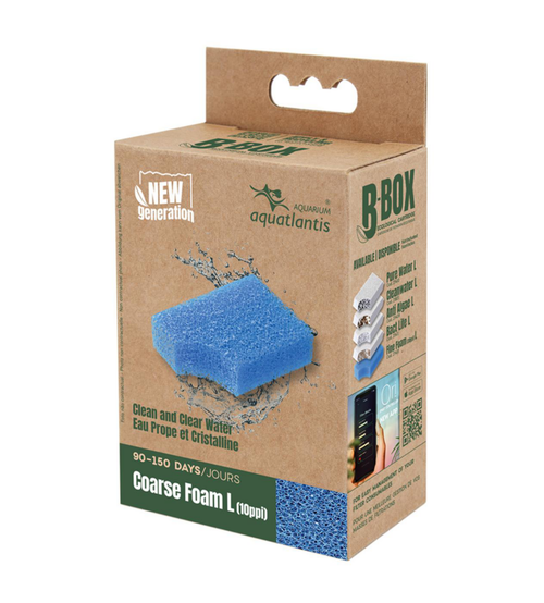 Visuel 1 du produit Mousse de filtration grosse pour aquarium coloris bleu Aquatlantis B-Box coarse foam - Taille L