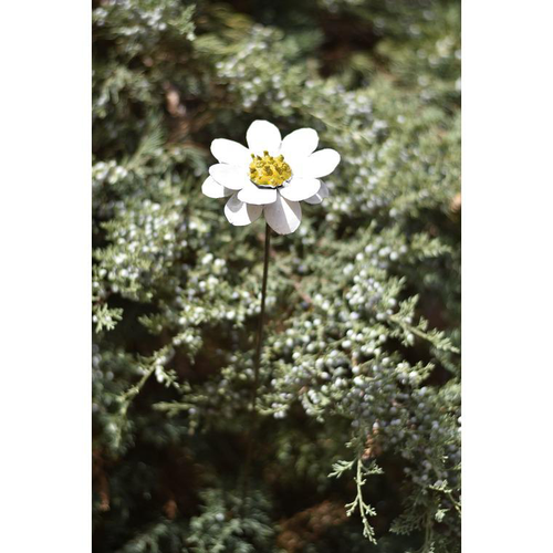 Visuel 1 du produit Tuteur marguerite en métal recyclé peint blanc Chouette & Co