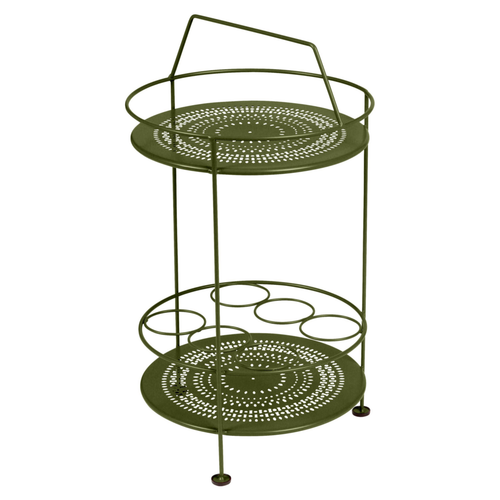 Visuel 1 du produit Bar portatif Montmartre coloris vert en acier Fermob - Ø 40 x 40 cm