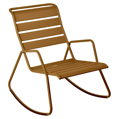 Visuel 1 du produit Rocking chair Monceau coloris marron en acier Fermob - 68 x 78 cm
