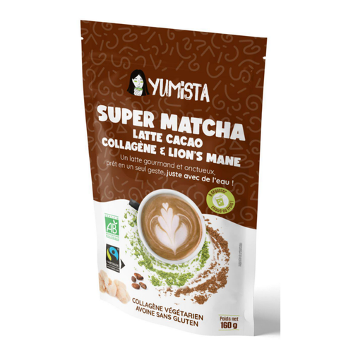 Visuel 1 du produit Super matcha latte cacao bio Yumista - 160 g