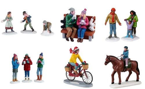 Visuel 1 du produit Figurine pour village de Noël Lemax Vail village thème Se relaxer un jour d’hiver