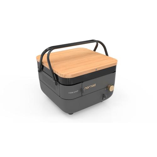 Visuel 2 du produit Plancha Nomad au gaz coloris noir en acier Forge Adour Nomad - 33,5 x 33,5 x 21,5 cm
