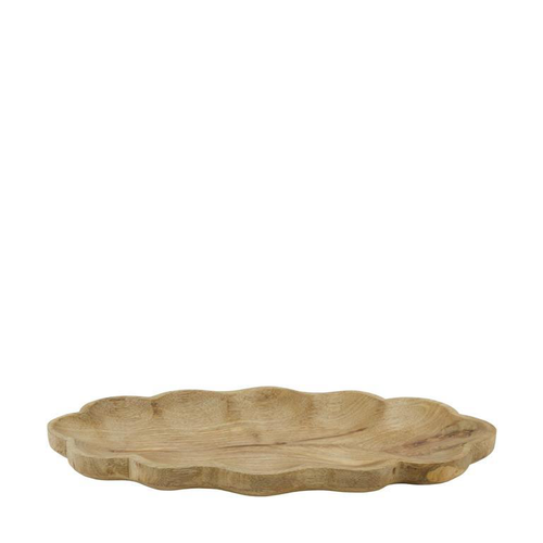 Visuel 1 du produit Plateau en bois naturel de manguier grand modèle - 38 x 18 cm