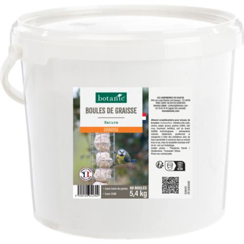Visuel 1 du produit Seau de 60 boules de graisse nature botanic® - 5,4 kg
