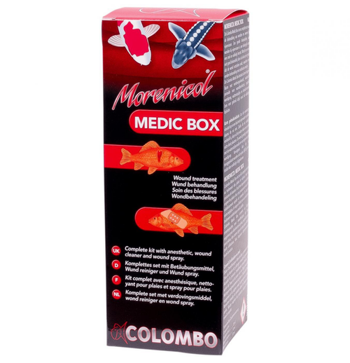 Visuel 1 du produit Medicament pour poissons Morenicol efficace - COLOMBO BASSIN Medic Box - 120ml