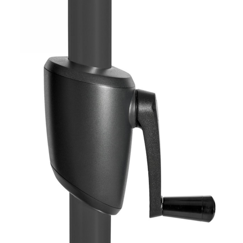 Visuel 2 du produit Parasol gris  à manivelle inclinable Proloisirs - 3 x 2 m