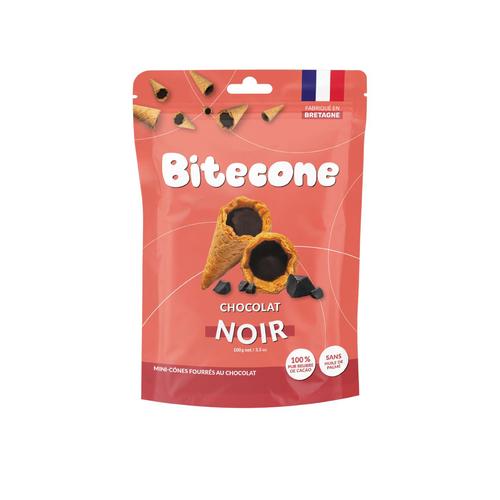 Visuel 1 du produit Mini cônes fourrés chocolat noir Bitecone - 100 g