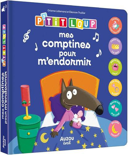 Visuel 1 du produit Livre "P'tit loup - mes comptines pour m’endormir" aux Éditions Auzou collection Mes premières musiques