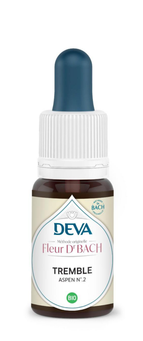 Visuel 1 du produit Complément alimentaire fleur de Bach tremble bio Deva - 15 ml