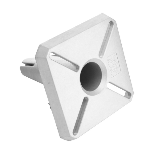 Visuel 2 du produit Pied amovible parasol déporté fixation universelle coloris gris en aluminium Gard&Rock - 17 x 17 x 18 cm