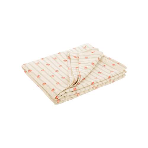 Visuel 1 du produit Nappe en coton vert sauge à motif Mirabeau - 150 x 250 cm