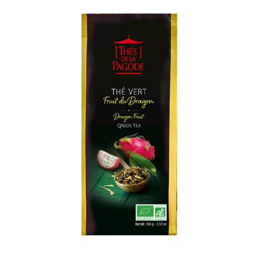 Visuel 1 du produit Thé vert fruit du dragon bio Thé de la Pagode - 100 g