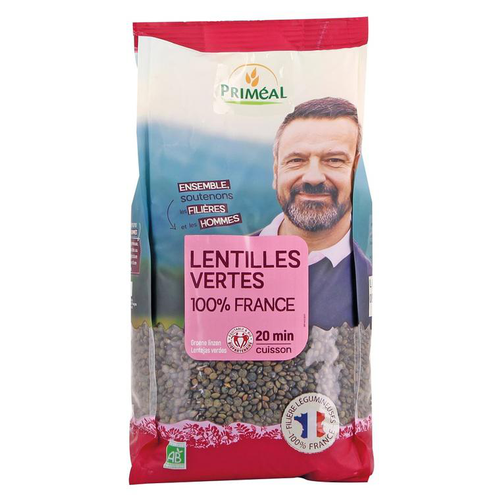 Visuel 1 du produit Lentilles vertes bio 100 % France - 1 kg