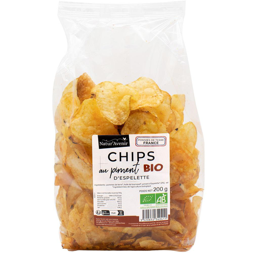 Visuel 1 du produit Chips au piment d'espelette bio Natur'Avenir - 200 g