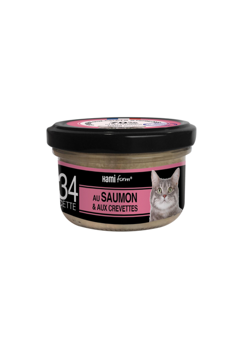 Visuel 1 du produit Cuisiné pour chat recette n°34 Saumon/Crevette