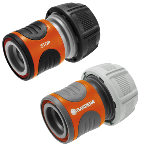 Visuel 1 du produit Raccords rapide + aquastop coloris multicolore Gardena - 19 mm