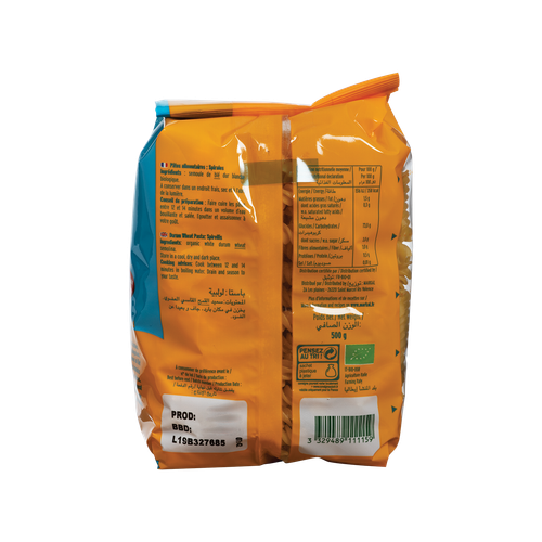 Visuel 2 du produit Pâtes spirales blanches bio Markal - 500 g