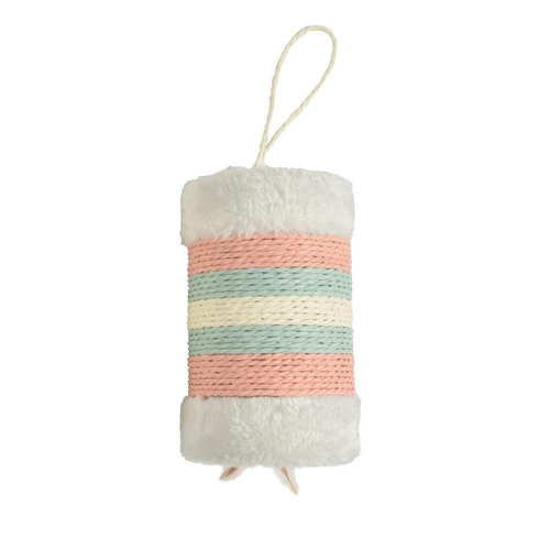 Visuel 1 du produit Griffoir roll avec plumes rose vert blanc Bobby