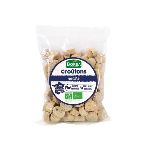 Visuel 1 du produit Croûtons complets nature bio Borsa - 75 g