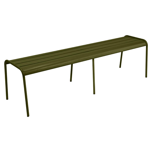 Visuel 1 du produit Banc Monceau coloris vert en acier Fermob - 160 x 77 cm