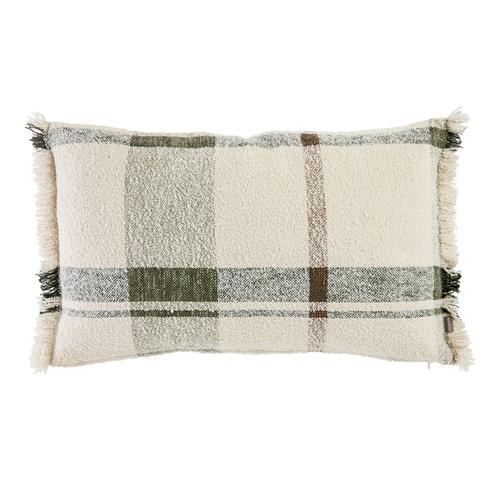 Visuel 1 du produit Coussin décoratif Jacquard Jane coloris multicolore en coton - 40 x 65 cm