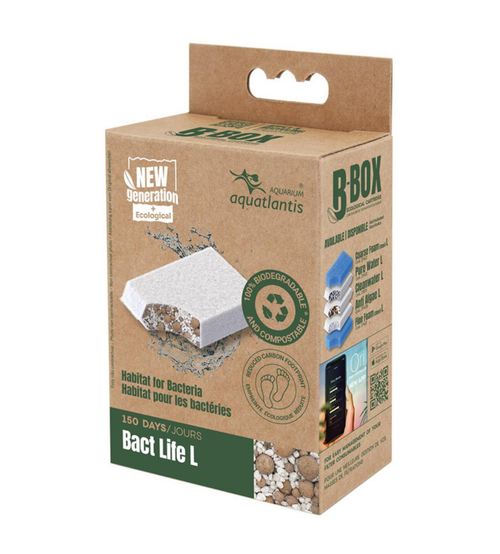 Visuel 1 du produit Masse filtrante pour aquarium coloris blanc Aquatlantis B-Box bact life support bactérien - Taille L