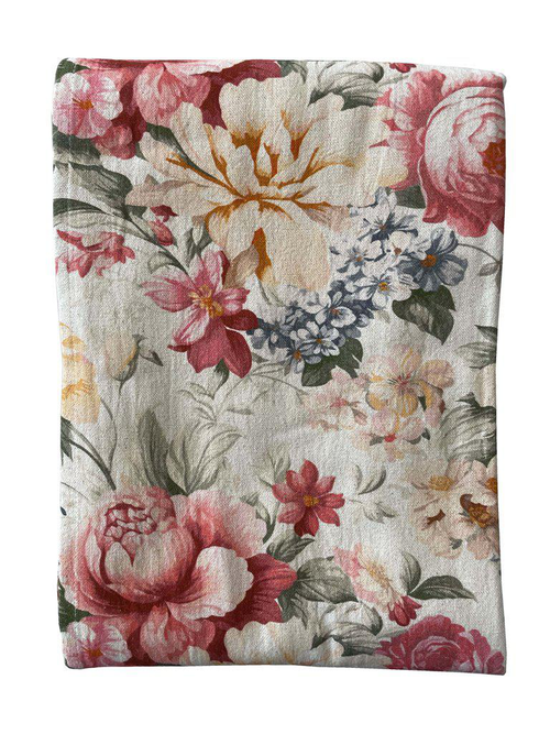 Visuel 1 du produit Nappe en coton à motif fleuri multicolore Enora - 150 x 250 cm