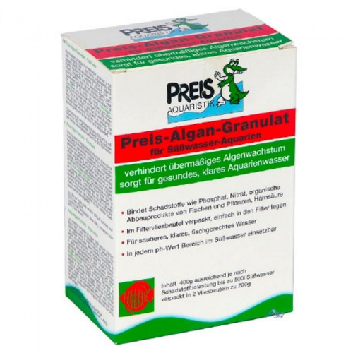 Visuel 2 du produit Anti-algues aquarium d'eau douce, granulat PREIS AQUARISTIK Algan - 400g