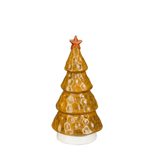 Visuel 1 du produit Arbre décoratif en céramique jaune foncé - Ø 7,5 x H 15,5 cm