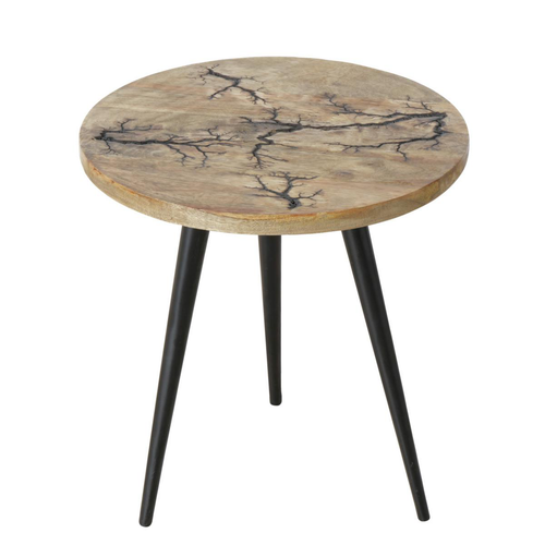 Visuel 1 du produit Table ronde à 3 pieds en bois de manguier Percha - Ø 40 x H 43 cm