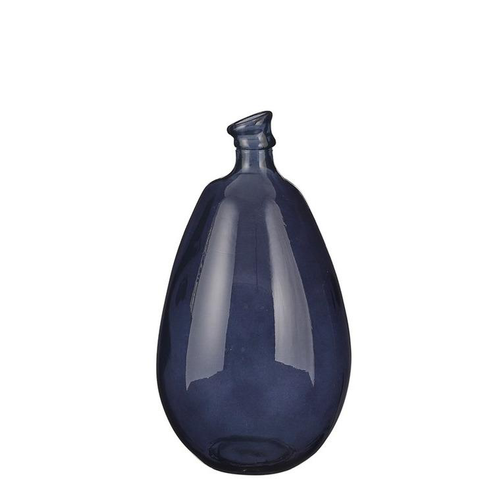 Visuel 1 du produit Vase en verre recyclé noir Pinto - Ø 26 x H 47 cm