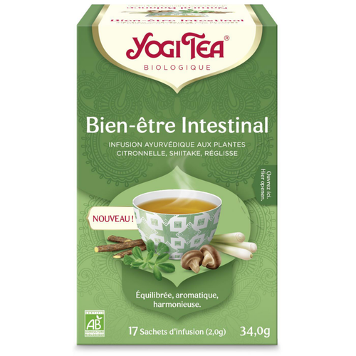 Visuel 1 du produit Infusion bien-être intestinal Yogi tea - 17 sachets