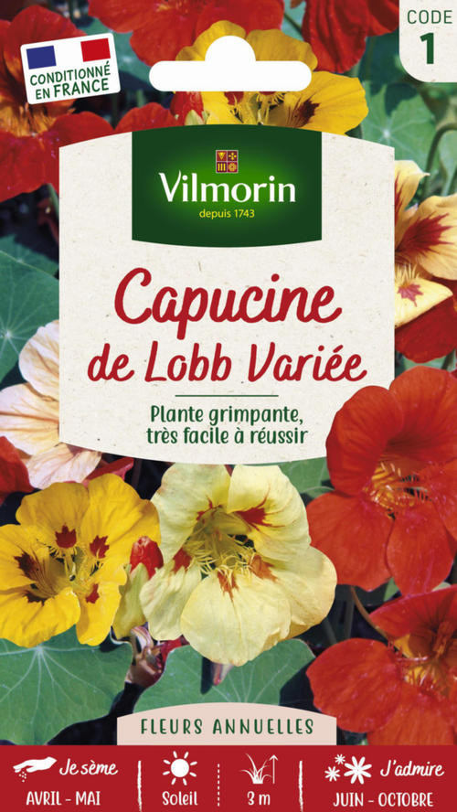 Visuel 1 du produit Graines de Capucine de Lobb variée Vilmorin - graines à semer