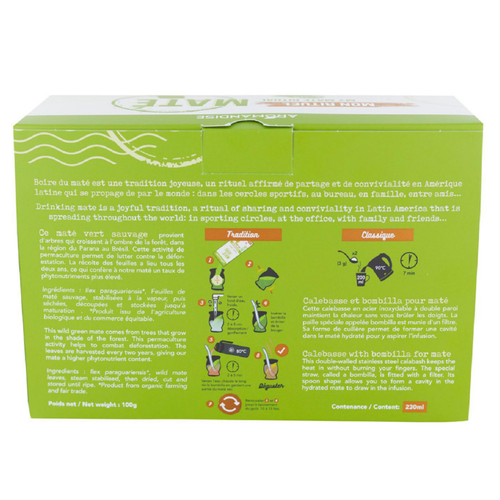 Visuel 2 du produit Coffret Maté bio avec calebasse Aromandise