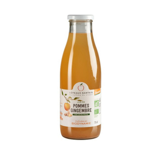 Visuel 1 du produit Jus de pommes et de gingembre bio Demeter - 75 cl